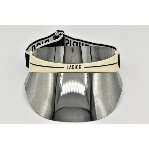 Christian Dior  Mirrored DiorClub1 Sun Visor Silver Pre-Owned As Is - Picture 9 of 12